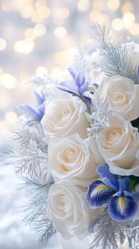 Enchanting Winter Bouquet: AI Generated Floral Art thumbnail 4