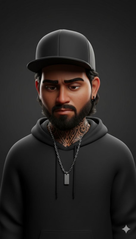 Edgy 3D Cartoon Portrait thumbnail 3