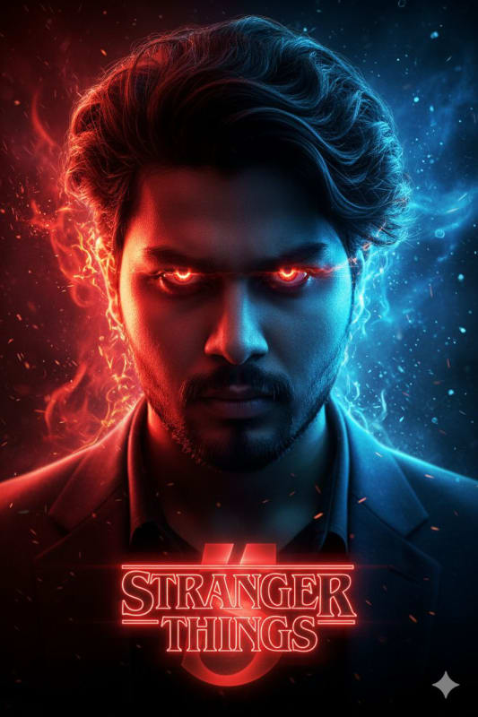 Cinematic Sci-Fi Portrait Generator: Stranger Things Inspired AI Art - view 1