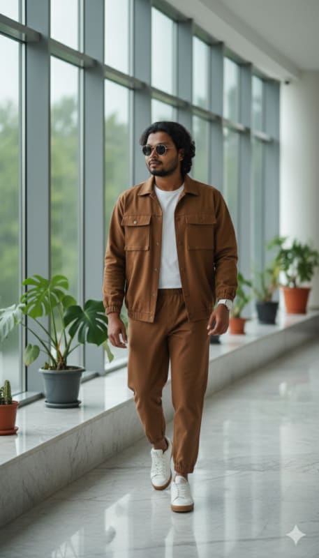 Modern Men's Earthy Streetwear Photography thumbnail 2