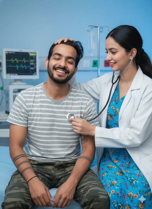 Playful Hospital Romance: Doctor & Patient Scene thumbnail 2