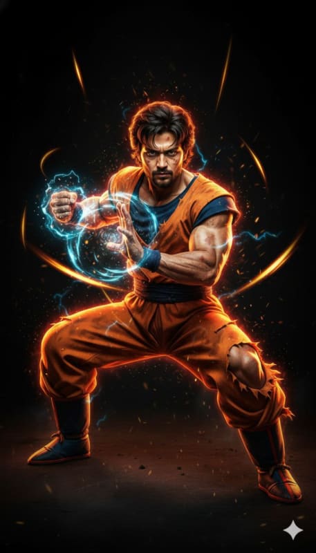 Realistic Super Saiyan Live-Action Portrait thumbnail 3