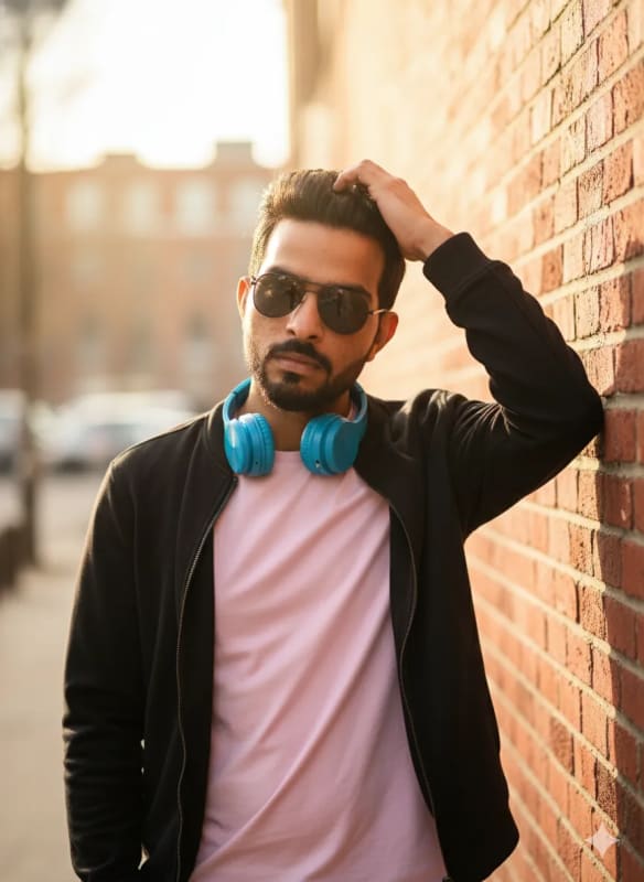 Trendy Man Outdoor Portrait with Stylish Fashion - view 1