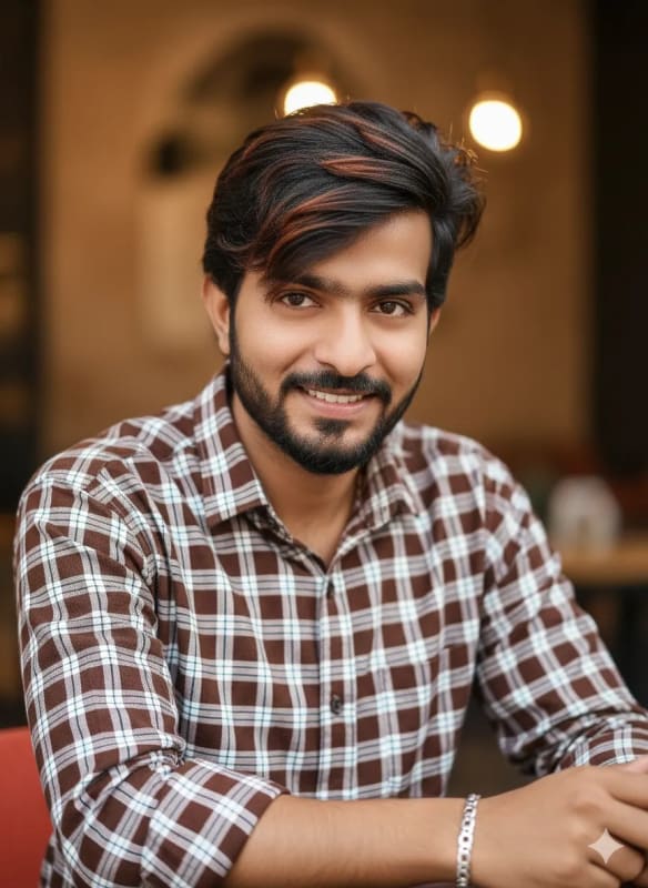 Stylish Young Man Portrait with Designer Shirt - view 1