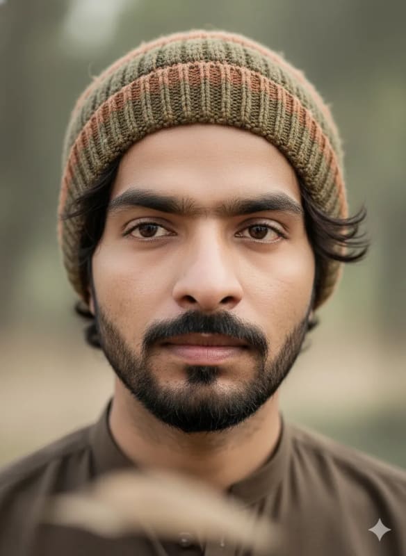 Young Man Portrait with Knitted Beanie: Ultra-Detailed Cinematic Realism thumbnail 2