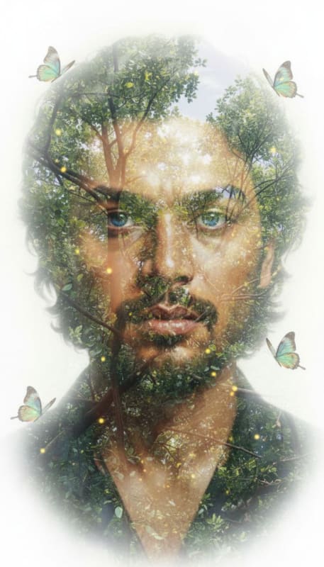 Ethereal Forest Double Exposure Portrait thumbnail 2