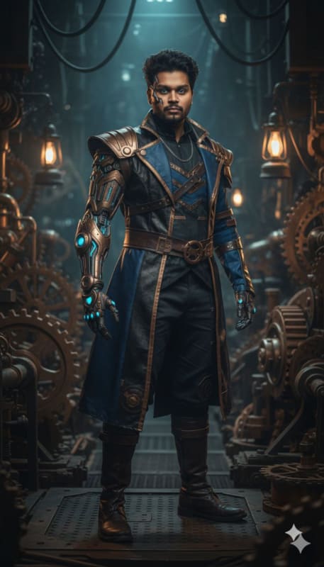 Viktor from Arcane: Realistic Steampunk Portrait - view 1