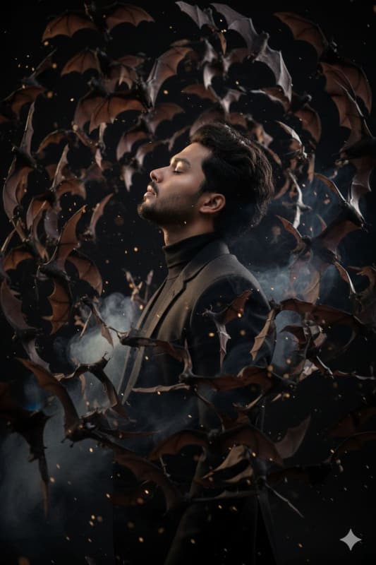 Batman-Inspired Portrait: Cinematic and Dramatic - view 1