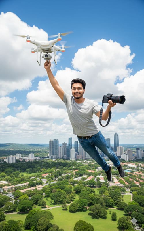 Hyper-Realistic Flying Photo with Identity Preservation thumbnail 2
