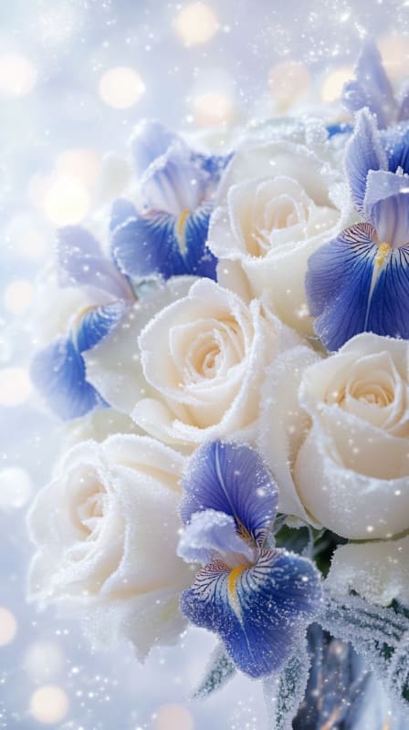Enchanting Winter Bouquet: AI Generated Floral Art thumbnail 6