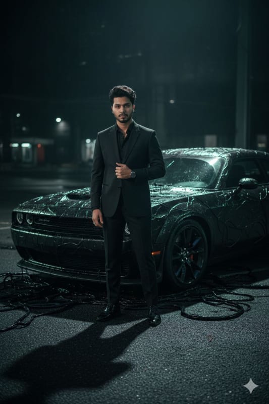 Venom Symbiote Prada Suit: High-Fashion Car Transformation thumbnail 2