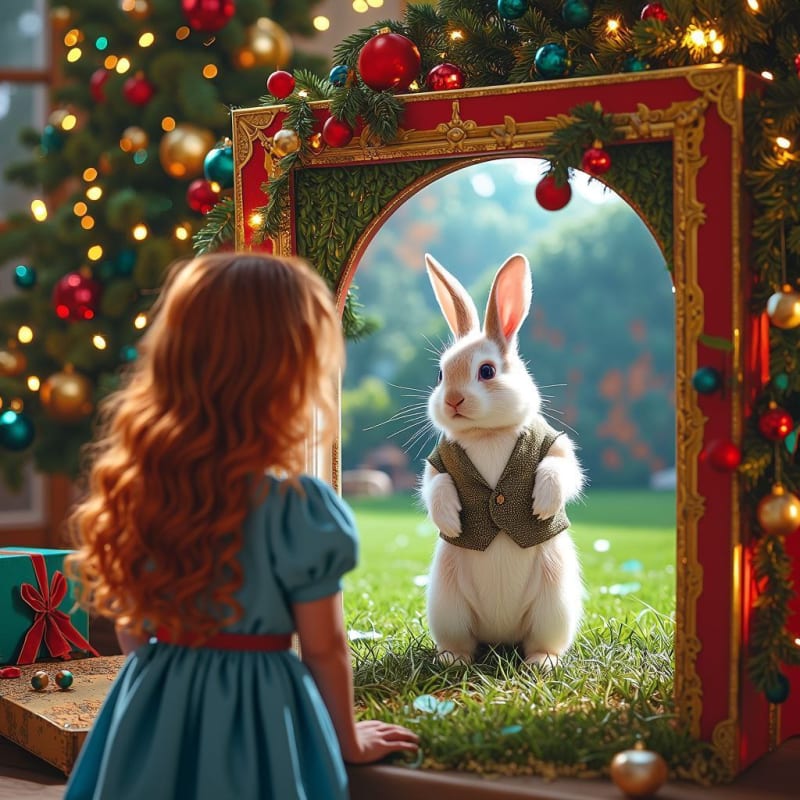 Alice's Wonderland: A Magical Portal in a Christmas Box - view 1
