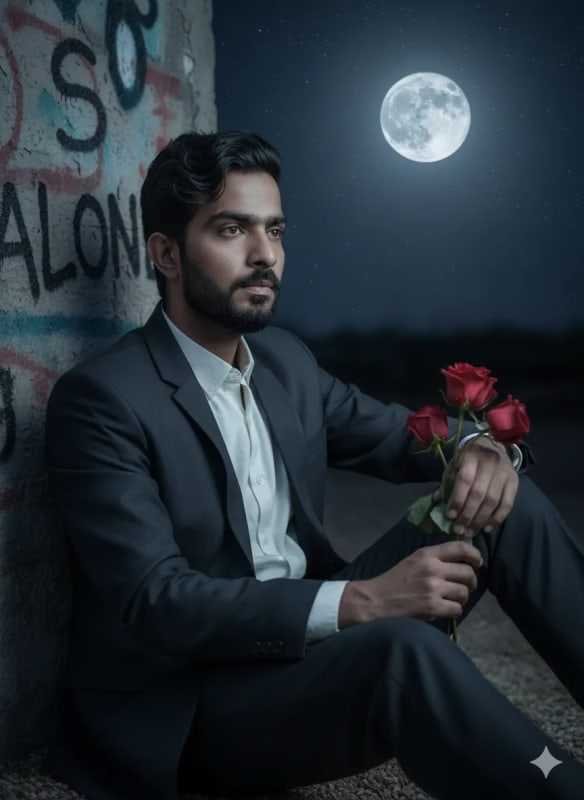Alone in the Night: Ultra-Realistic Character Portrait thumbnail 2