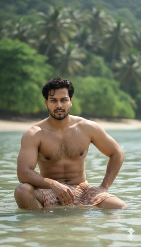 Ultra-Realistic Seaside Male Portrait thumbnail 2