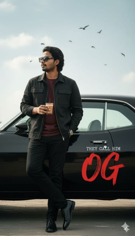 Stylish 'OG' Action Movie Poster thumbnail 2