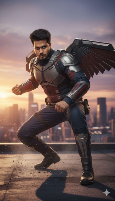 Realistic Falcon Exo-7 Wingsuit Cosplay thumbnail 2