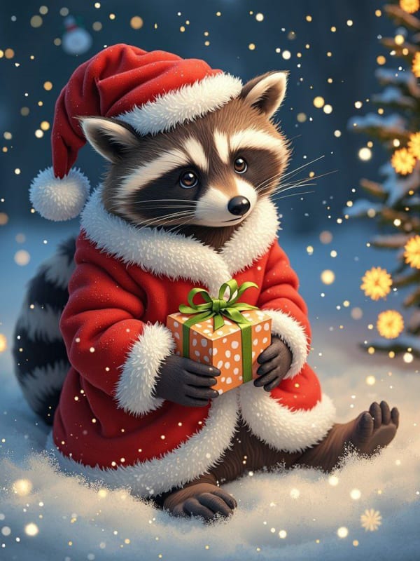Dog in Santa Suit: Festive Holiday Portrait thumbnail 6