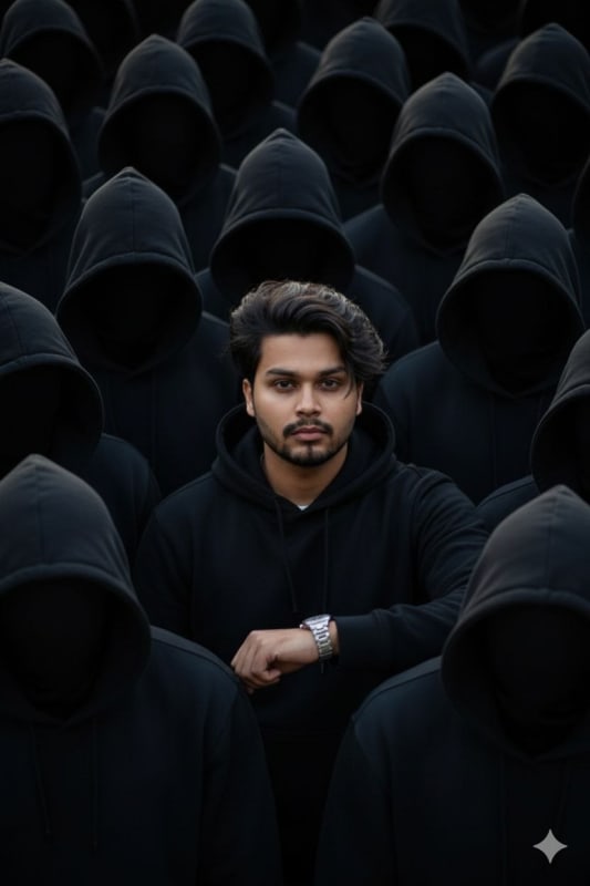 Rap Album Cover Portrait: AI Generated Image - view 1