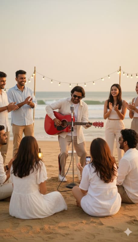 Stylish Beach Musician Portrait thumbnail 3