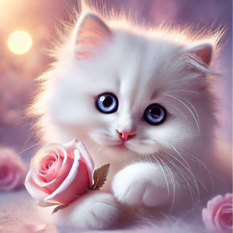 Enchanting Kitten with Rose: A Photorealistic Fine Art Prompt thumbnail 3