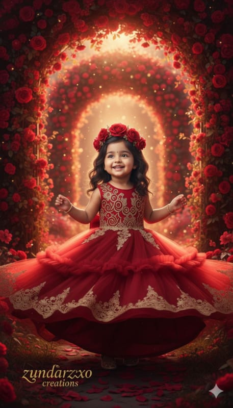 Enchanted Crimson Princess Portrait - view 1