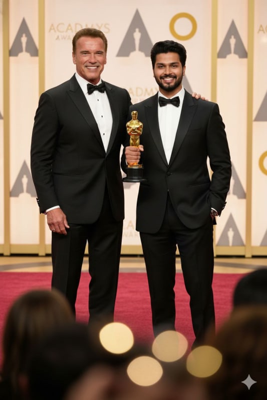 Achieve Your Dreams: Oscar Win with Arnold Schwarzenegger thumbnail 2