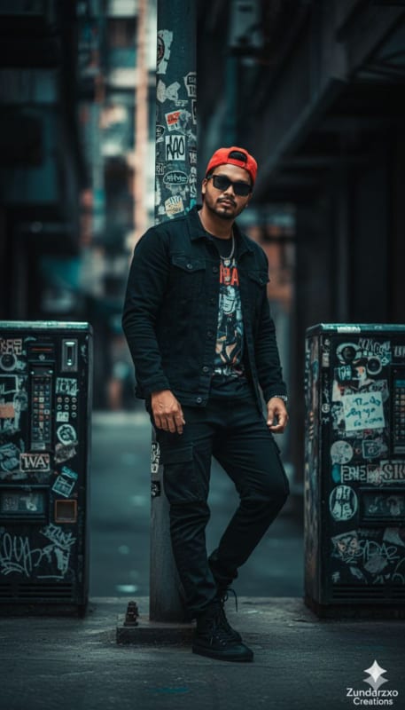 Gritty Urban Streetwear Portrait - view 1