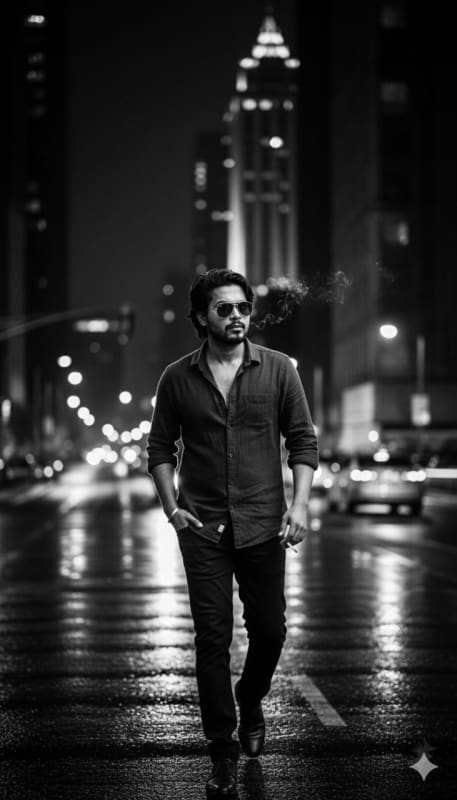Noir Style Gritty Urban Portrait thumbnail 2