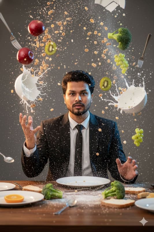 Photorealistic Exploding Food Portrait: High-Speed Photography thumbnail 3