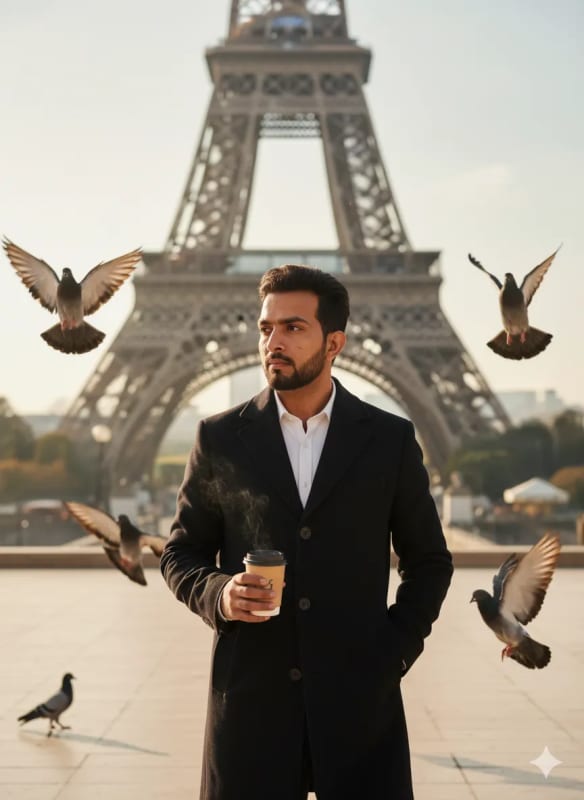Eiffel Tower Coffee: Parisian Portrait Photography - view 1
