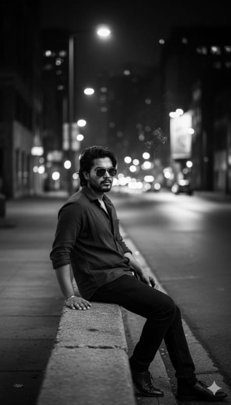 Noir Style Gritty Urban Portrait thumbnail 3
