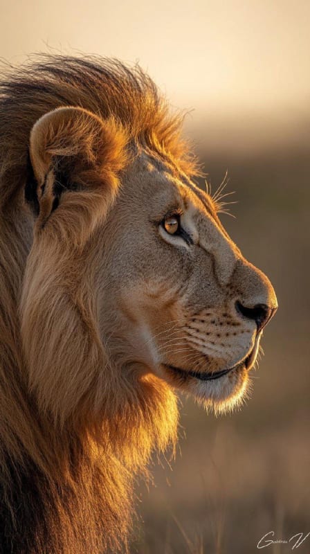 Majestic Lion Portrait: Hyperrealistic Wildlife Photography thumbnail 2