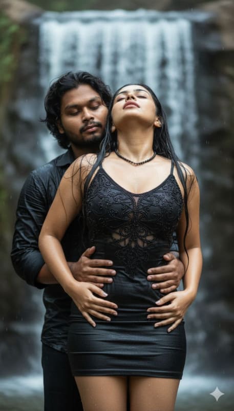 Intimate Dark Romance at Waterfall thumbnail 2