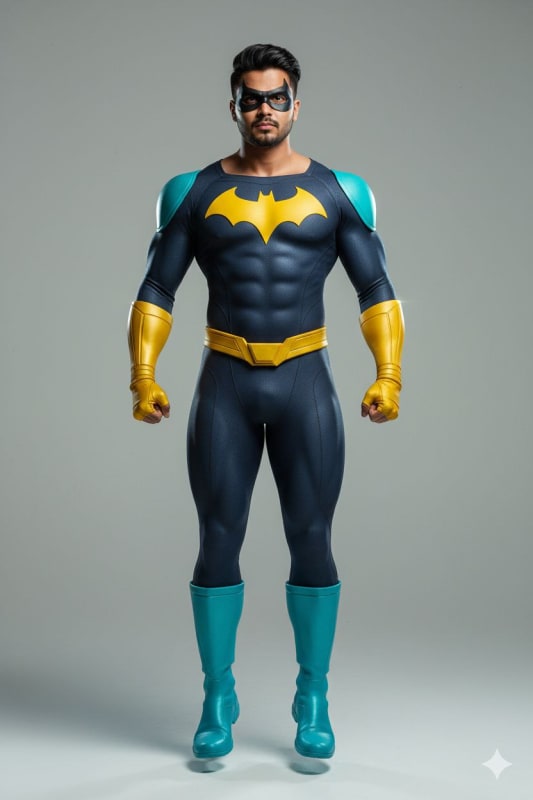 Hyperrealistic Superhero Cosplay Portrait from Reference Photo - view 1