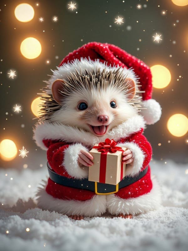 Dog in Santa Suit: Festive Holiday Portrait thumbnail 8