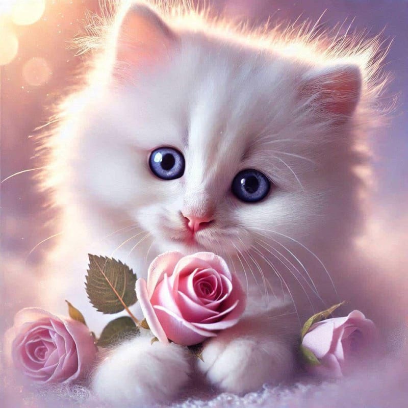 Enchanting Kitten with Rose: A Photorealistic Fine Art Prompt thumbnail 2