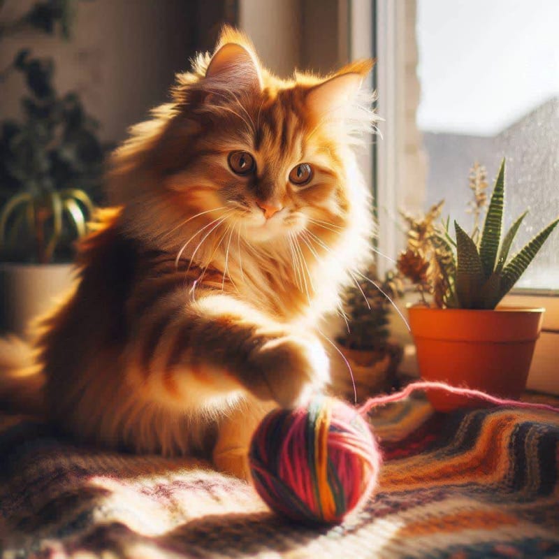 Playful Orange Tabby Cat Photography Prompt thumbnail 4