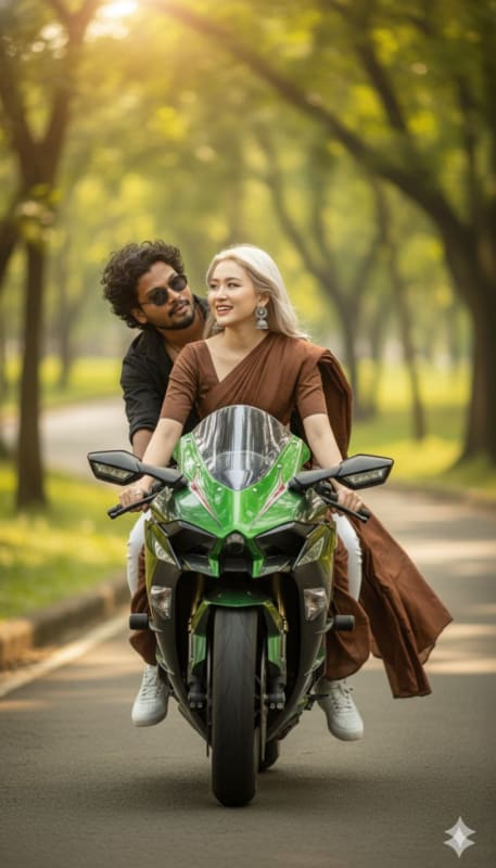 Cinematic Couple Riding Ninja H2R thumbnail 2
