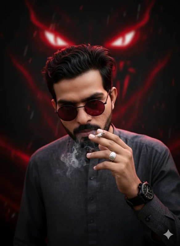Dramatic 4K Portrait of a Young Man with a Dark Aesthetic thumbnail 3