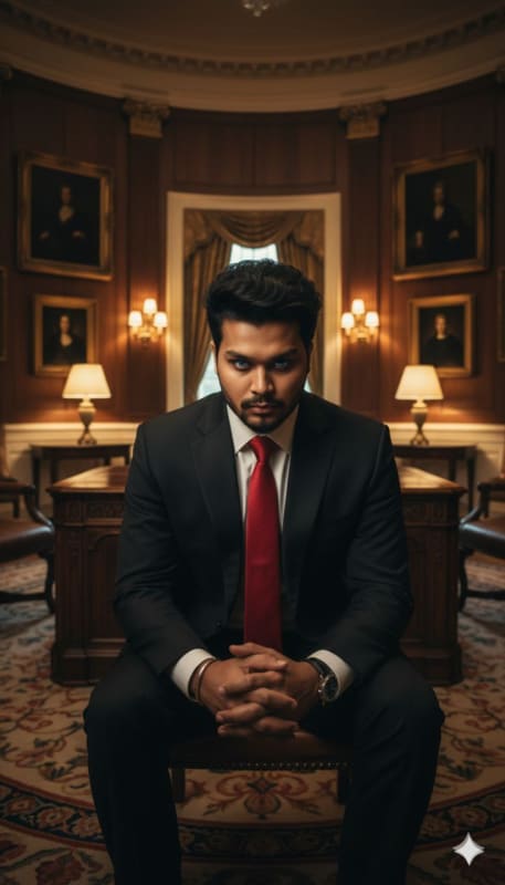 Solemn Presidential Office Portrait thumbnail 2