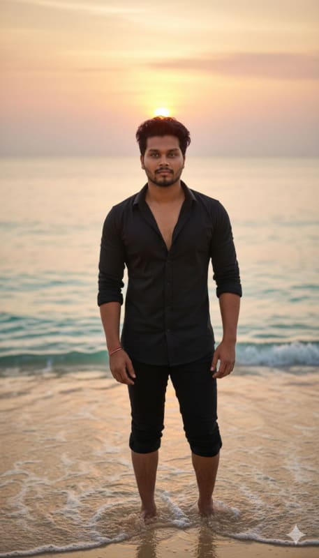 Beach Sunrise Portrait - view 1