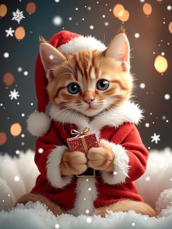 Dog in Santa Suit: Festive Holiday Portrait thumbnail 2