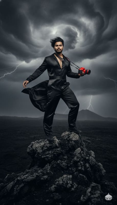 Noir Volcanic Fashion Editorial thumbnail 2