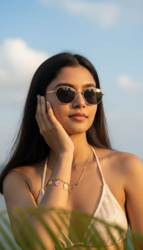 Summer Chic Close-Up Portrait thumbnail 4
