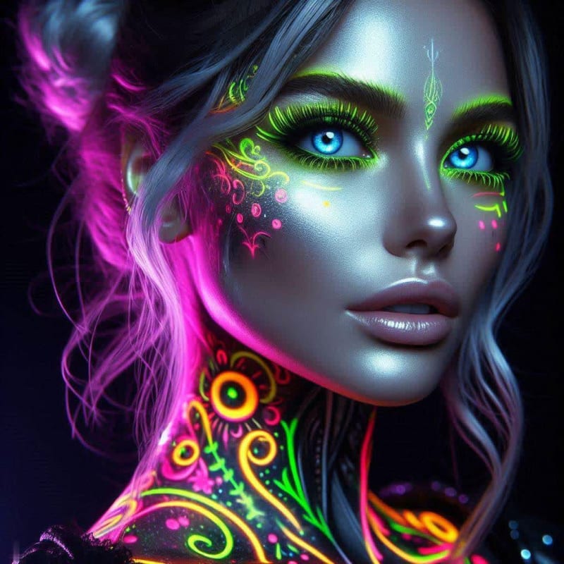 Neon Graffiti Girl: Cyberpunk Portrait Photography thumbnail 4