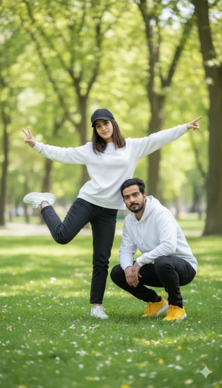 Playful Couple Outdoor Photoshoot Ideas thumbnail 2