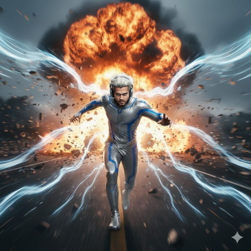 Cinematic MCU Quicksilver Action Shot thumbnail 2