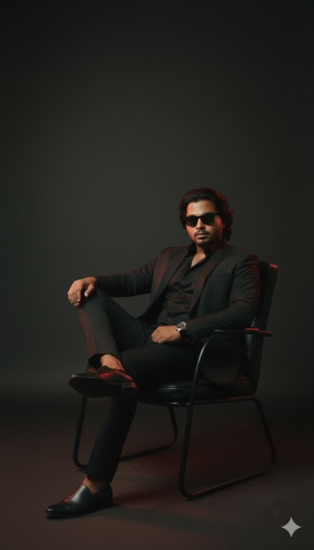 Cinematic All-Black Luxury Portrait thumbnail 4