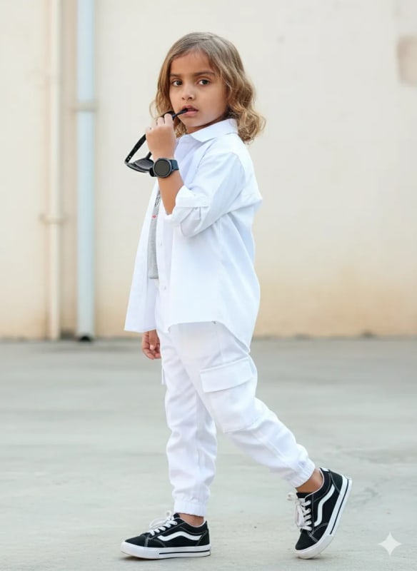 Stylish Modern Portrait of a 4-Year-Old Girl thumbnail 3