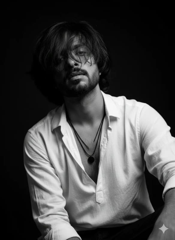 Moody Black and White Portrait Photography - view 1